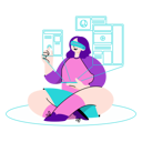 پیش‌نمایش فایل woman-looking-for-files-in-virtual-reality-5272740 از پک جولِتی