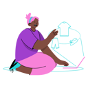 پیش‌نمایش فایل woman-shopping-in-a-virtual-store-5272743 از پک جولِتی