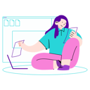 پیش‌نمایش فایل woman-updates-files-to-web-interfaces-5272744 از پک جولِتی