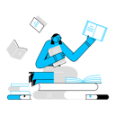 پیش‌نمایش فایل girl-reading-novel-5472538 از پک گیبکی