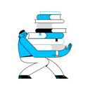 پیش‌نمایش فایل man-took-many-books-5472518 از پک گیبکی