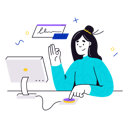 پیش‌نمایش فایل woman-working-on-laptop-5689090 از پک ونِلی