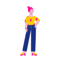 پیش‌نمایش فایل girl-standing-6309720 از پک آواتارها