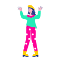 پیش‌نمایش فایل happy-woman-raising-both-hands-6309715 از پک آواتارها