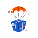 پیش‌نمایش فایل parachute-delivery-6408521 از پک خرید