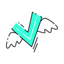 پیش‌نمایش فایل check-with-wings-6563116 از پک کِنتری