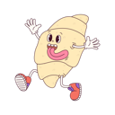 پیش‌نمایش فایل croissant-runs-7299197 از پک غذا رترو