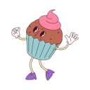 پیش‌نمایش فایل muffin-dances-7299206 از پک غذا رترو
