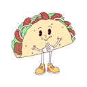 پیش‌نمایش فایل taco-stands-contentedly-7299215 از پک غذا رترو