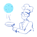 پیش‌نمایش فایل chef-making-pancakes-7663729 از پک کیرتو