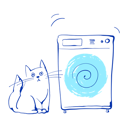 پیش‌نمایش فایل kitty-next-to-washing-machine-7663747 از پک کیرتو