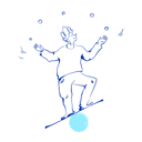 پیش‌نمایش فایل man-juggles-on-balloon-7663750 از پک کیرتو