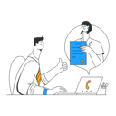 پیش‌نمایش فایل male-employee-chatting-with-a-colleague-online-8249618 از پک کسب و کار