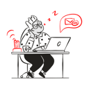 پیش‌نمایش فایل businessman-ignoring-emails-8350947 از پک کسب و کار