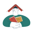 پیش‌نمایش فایل boy-fell-asleep-while-reading-9010418 از پک آموزش و پرورش