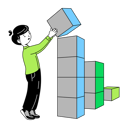 پیش‌نمایش فایل man-making-graph-of-cubes-9705537 از پک جاپتی