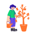 پیش‌نمایش فایل man-watering-a-tree-with-money-11043288 از پک تخفیف