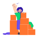 پیش‌نمایش فایل woman-hiding-behind-boxes-11043298 از پک تخفیف