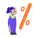 پیش‌نمایش فایل woman-is-looking-at-a-large-percentage-11043299 از پک تخفیف