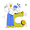پیش‌نمایش فایل man-with-magnet-attracts-bitcoin-coins-11176940 از پک رمزارزها و توکِنها