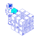 پیش‌نمایش فایل artificial-intelligence-robot-assembles-complex-blockchain-12292194 از پک ارتین