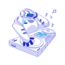 پیش‌نمایش فایل artificial-intelligence-robot-creates-digital-music-12292197 از پک ارتین