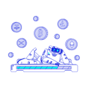 پیش‌نمایش فایل artificial-intelligence-robot-loads-cryptocurrency-into-wallet-12292205 از پک ارتین