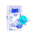 پیش‌نمایش فایل artificial-intelligence-robot-opens-a-new-network-12292208 از پک ارتین