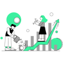 پیش‌نمایش فایل male-and-female-employees-working-on-sales-growth-3417443 از پک مارکِر