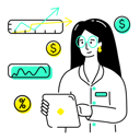 پیش‌نمایش فایل business-woman-doing-data-analysis-5129877 از پک ایلاستریشن‌ها کوتِرر