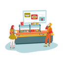 پیش‌نمایش فایل students-ordering-food-at-cafe-4215848 از پک جِدوکت