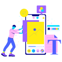 پیش‌نمایش فایل smartphone-ui-ux-designing-4567107 از پک تِچلی