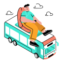 پیش‌نمایش فایل man-traveling-by-bus-5732861 از پک سفر