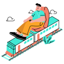 پیش‌نمایش فایل man-traveling-by-train-5732865 از پک سفر