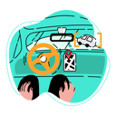 پیش‌نمایش فایل artificial-intelligence-or-ai-powered-car-7466252 از پک هوش مصنوعی