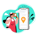 پیش‌نمایش فایل the-seller-is-confused-about-her-virtual-shop-disappearing-in-e-commerce-10629083 از پک اپلیکیشن‌های موبایل فروشگاه آنلاین