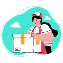 پیش‌نمایش فایل the-seller-is-delivering-her-goods-box-10629084 از پک اپلیکیشن‌های موبایل فروشگاه آنلاین