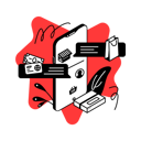 پیش‌نمایش فایل chat-support-3946212 از پک بسته تجارت الکترونیک