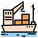 پیش‌نمایش فایل shipping-boat-4 از پک لجستیک و حمل‌ونقل رنگی