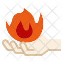 پیش‌نمایش فایل fire-in-hand-3 از پک آتش با سبک تخت