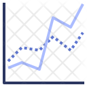 پیش‌نمایش فایل line-graph از پک نمایش داده با سبک تخت