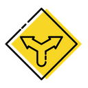 پیش‌نمایش فایل forked-road از پک علائم راهنمایی و رانندگی