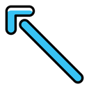 پیش‌نمایش فایل up-left-3178089 از پک پیکان