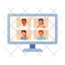 پیش‌نمایش فایل computer-monitor-with-online-video-meeting-8850859 از پک کار از خانه