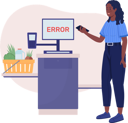 پیش‌نمایش فایل self-check-out-error-5222866 از پک موقعیت‌های زندگی