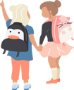 پیش‌نمایش فایل female-preschoolers-holding-hands-5225088 از پک شخصیت‌ها