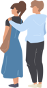 پیش‌نمایش فایل young-couple-looking-ahead-5225095 از پک شخصیت‌ها
