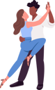 پیش‌نمایش فایل couple-enjoying-dance-lesson-5362202 از پک کاراکترها تاریخ
