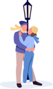 پیش‌نمایش فایل couples-hugging-under-lantern-5362201 از پک کاراکترها تاریخ