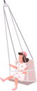 پیش‌نمایش فایل happy-little-girl-on-swing-5362207 از پک کاراکترها تاریخ